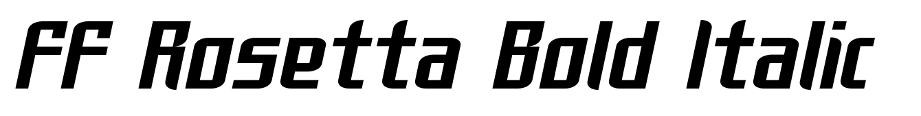 FF Rosetta Bold Italic
